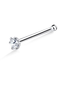 Stone Silver Bone Nose Stud NSKD-653